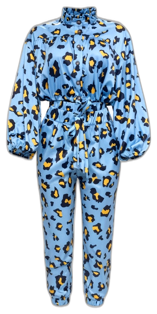 Azure Leopard Co-ord Set